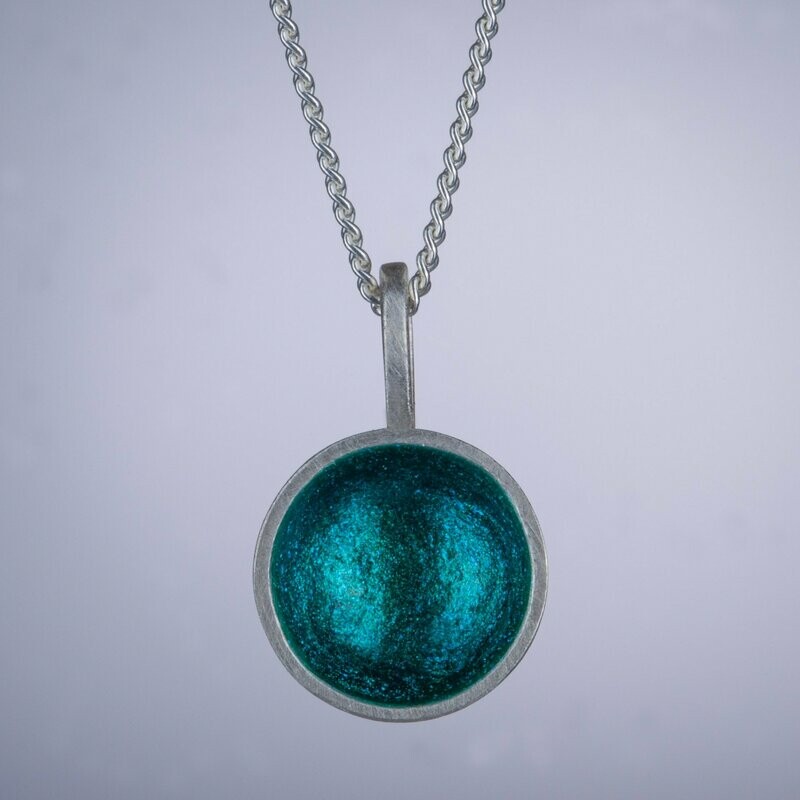 Kette Kette "Joy" midi petrol glänzend
