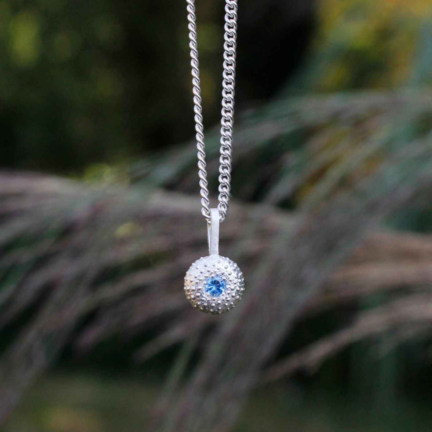Kette Kette "Seeigel" minimini mit Sky-Topas