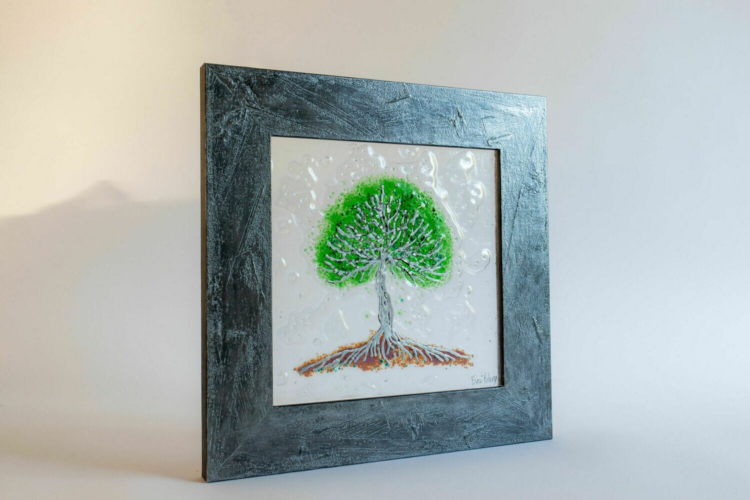 &#39;Tree of Life&#39; in green &amp; silver