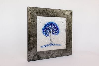 'Tree of Life' in blue & silver