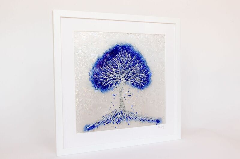 Tree of Life in blue hues