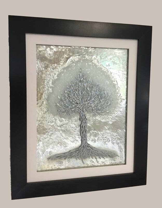 &#39;Tree of Life&#39; in white with mirror