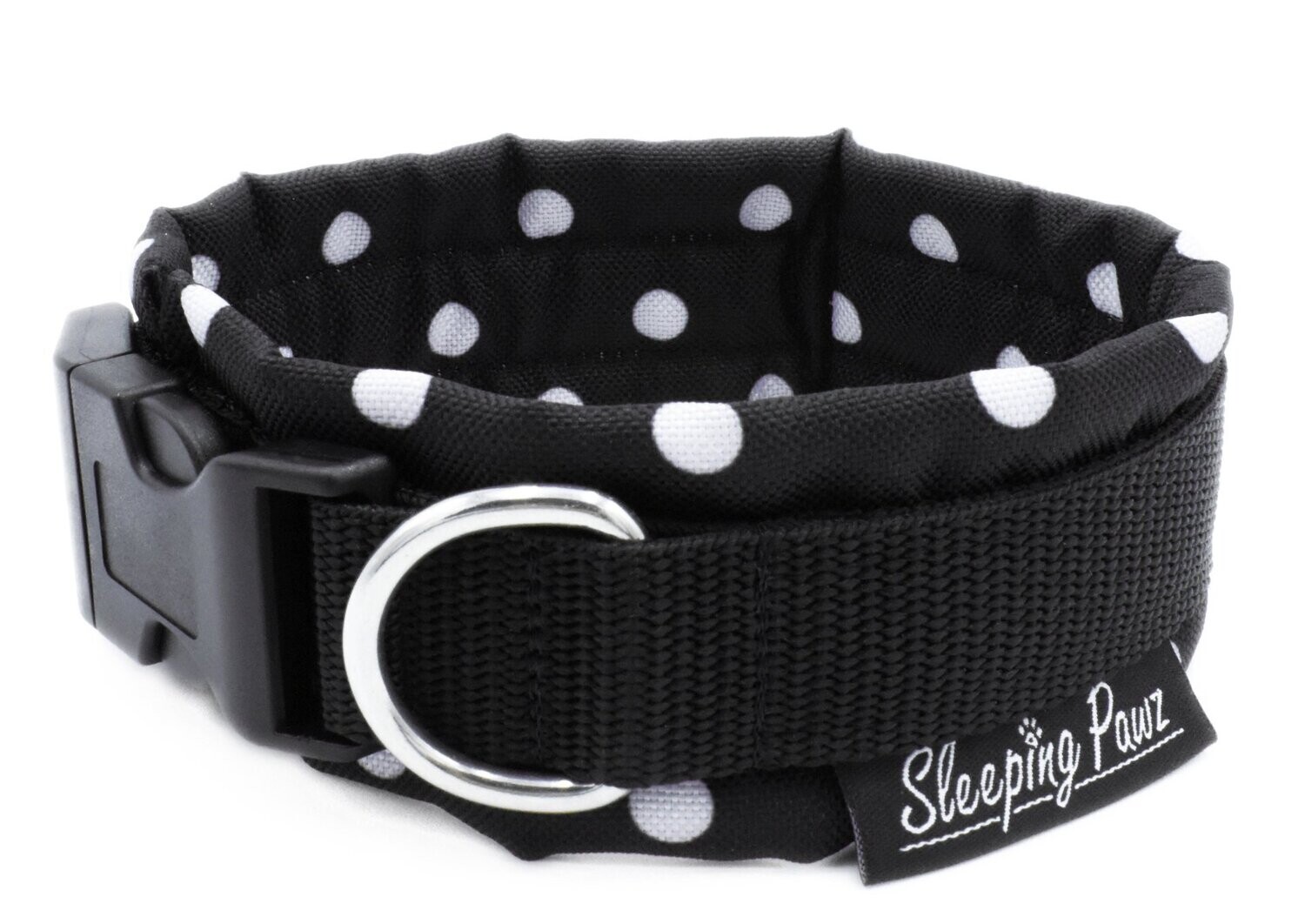 Gr. XS,S,M,XL White Dots in Black x Schwarz