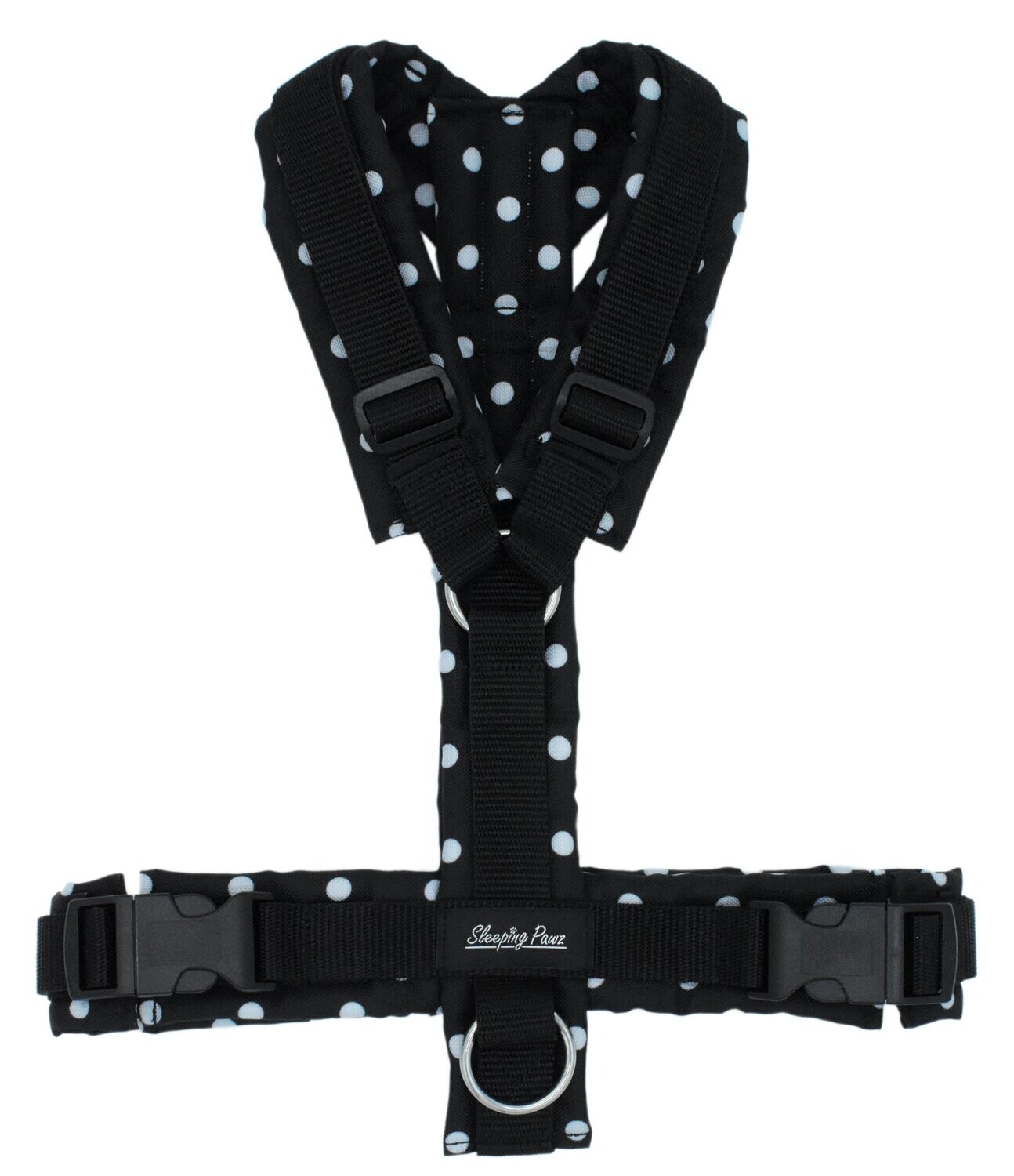 Gr. 2XS White Dots in Black x Schwarz