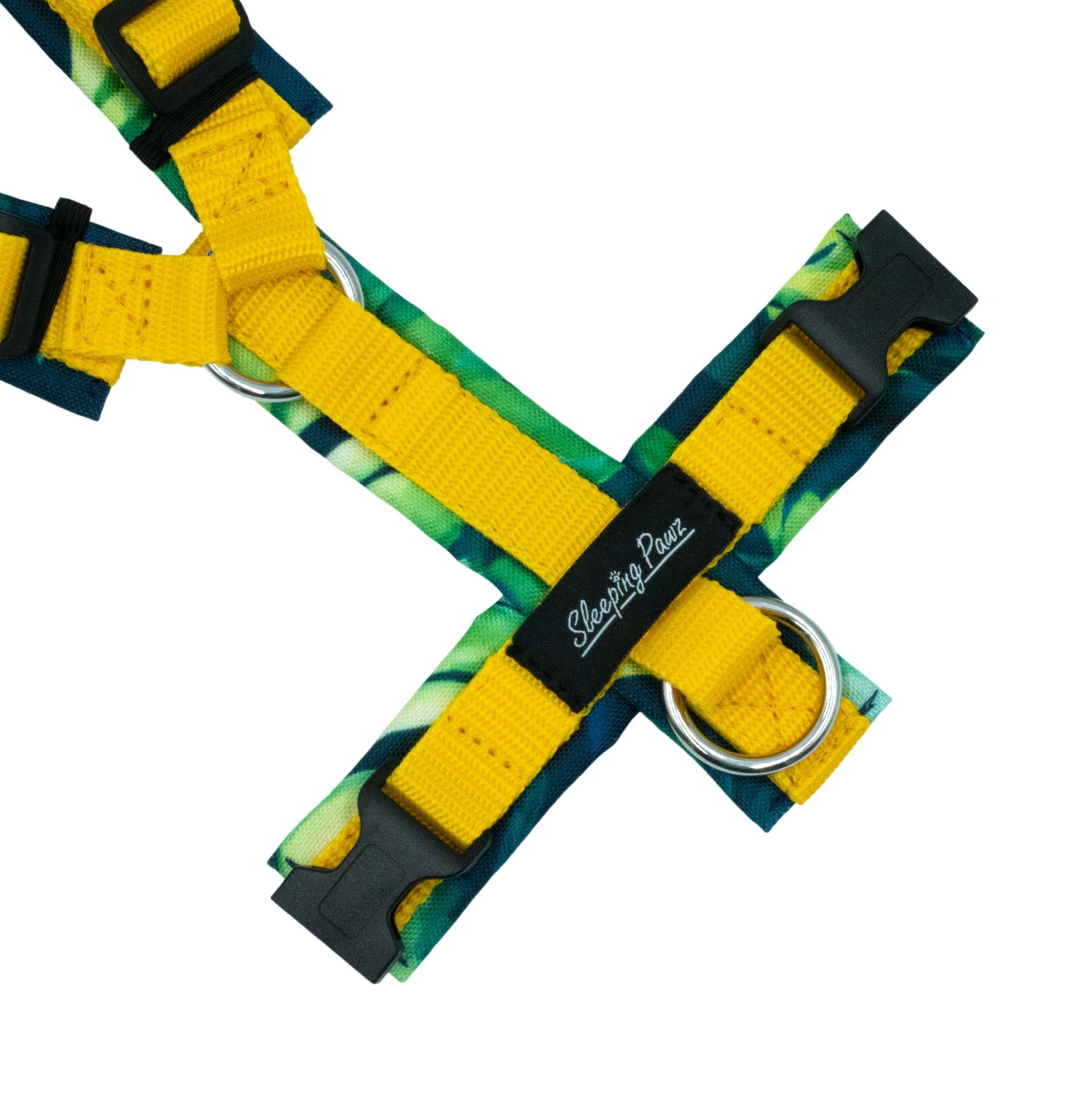 Gr. XS Green Monstera x Gelb