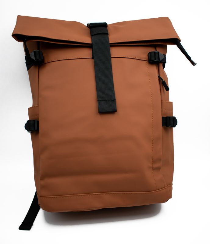Rolltop-Rucksack Kupfer Braun