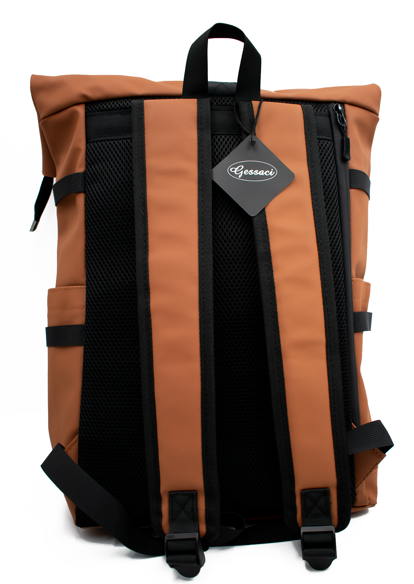 Rolltop-Rucksack Kupfer Braun