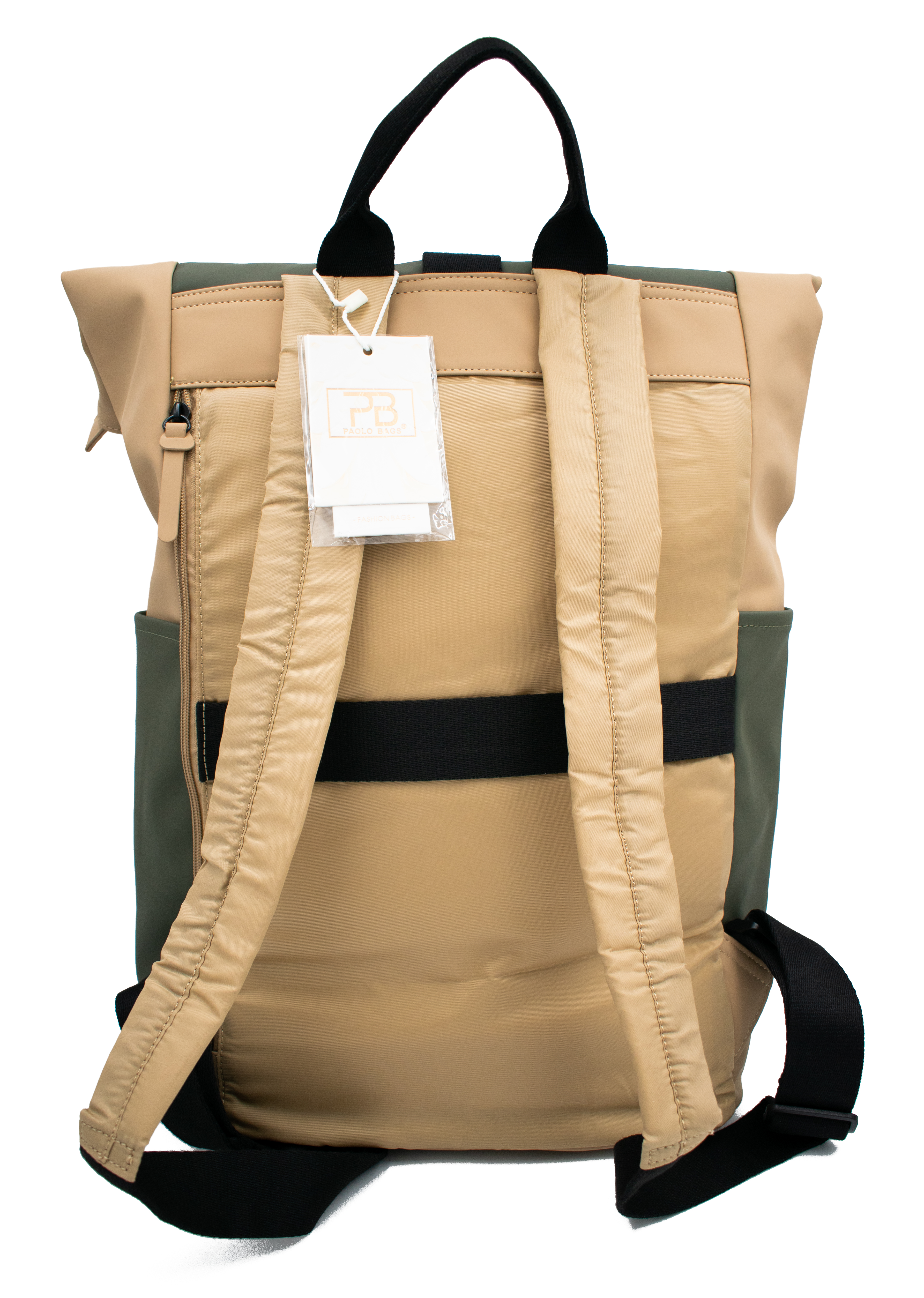 Rolltop - Rucksack Beige/Khaki