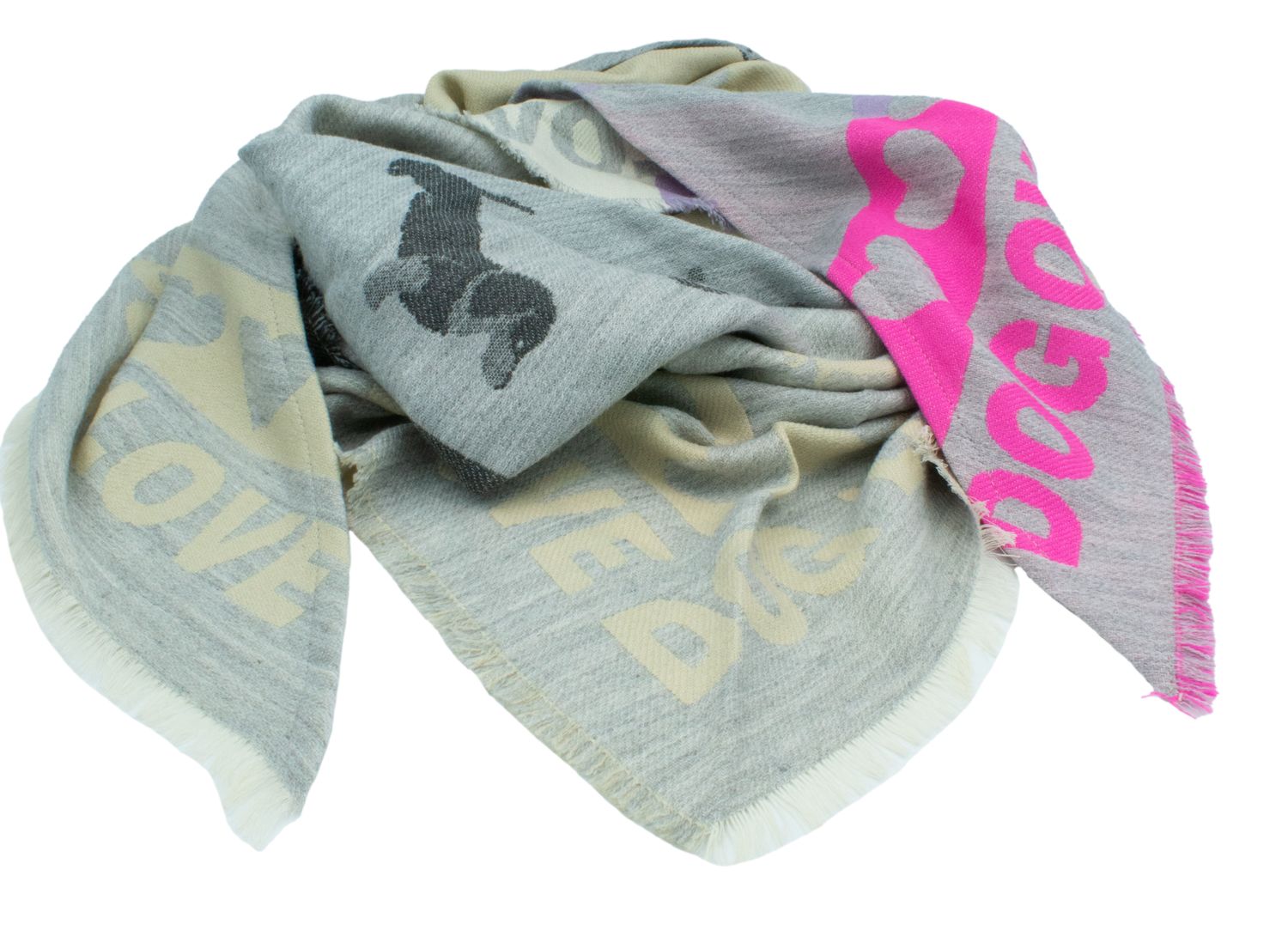 Dreiecksschal - Doglove Beige