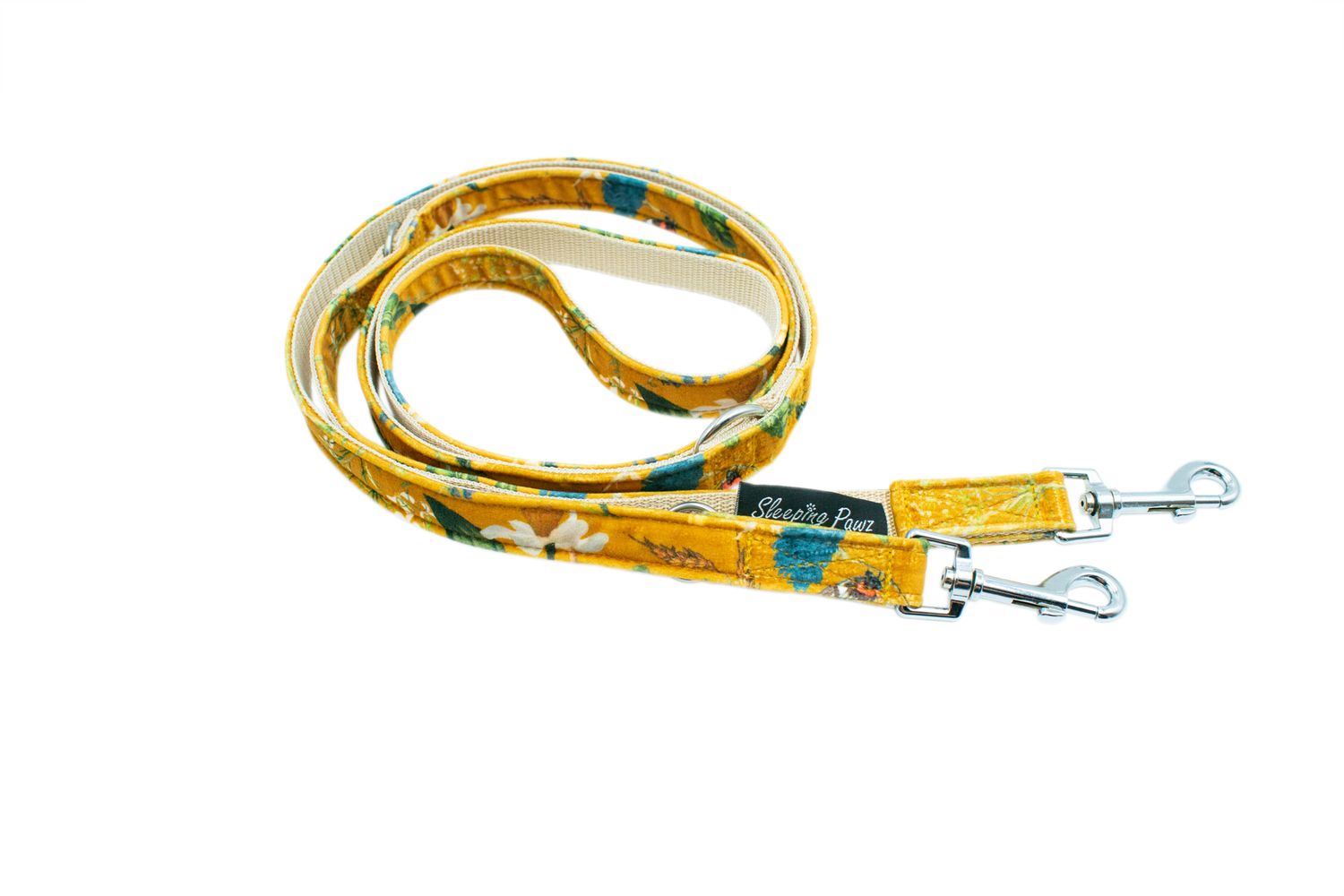 Eden Kollektion 3-fach Leine Konfigurator Eden Kollektion 3-fach Leine Konfigurator, Gurtbandfarbe: Beige, Beschläge: Edelstahl/Silber