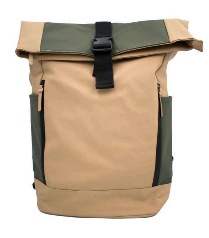Rolltop - Rucksack Beige/Khaki