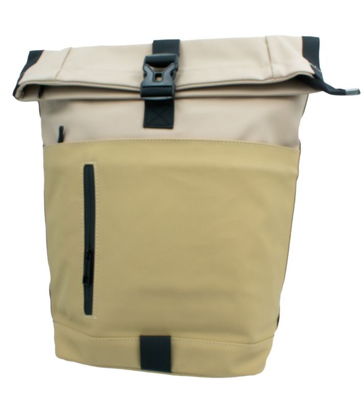 Rolltop Rucksack Hellbeige/Beige