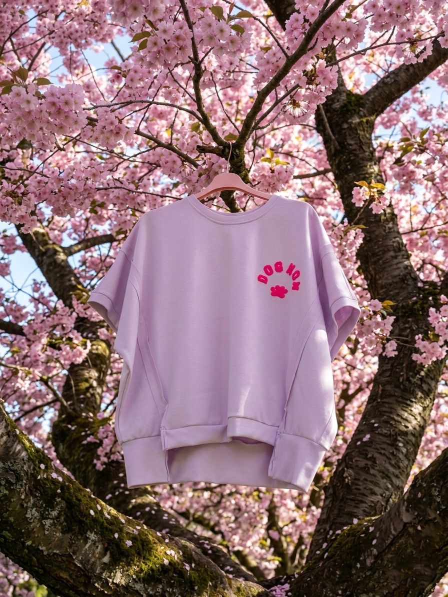 DOG MOM Shirt Flieder / Neonpink Onesize DOG MOM Shirt Flieder / Neonpink Onesize