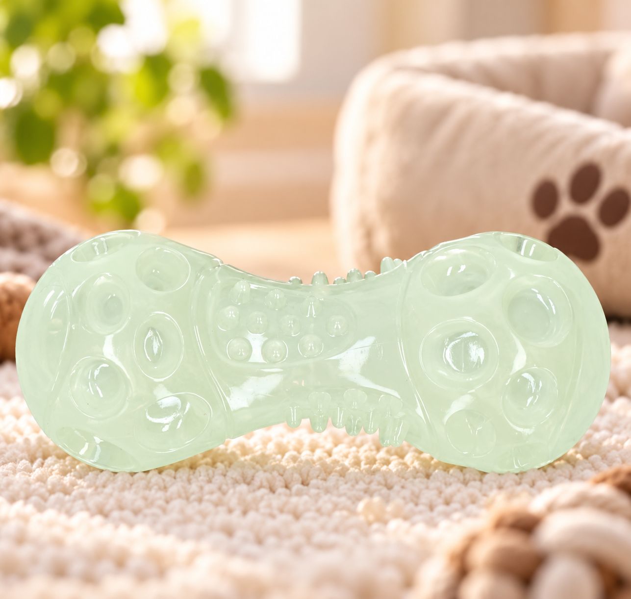 2 Glow Bone - leuchtendes Hundespielzeug 6x14cm