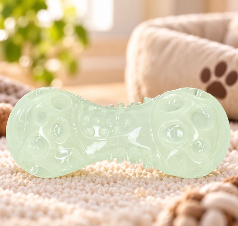 2 Glow Bone - leuchtendes Hundespielzeug 6x14cm