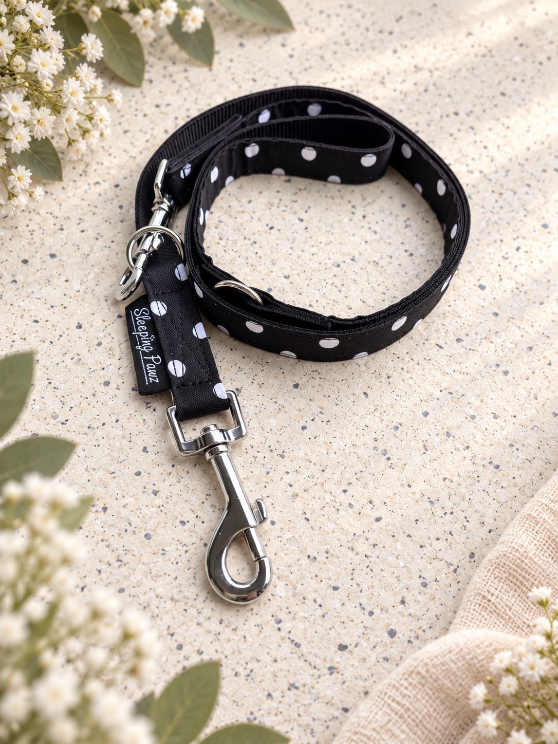 20mm Black and White Dots x Schwarz 2-fach verstellbar