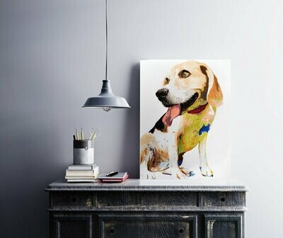 Retrato de Beagle "Bobo"