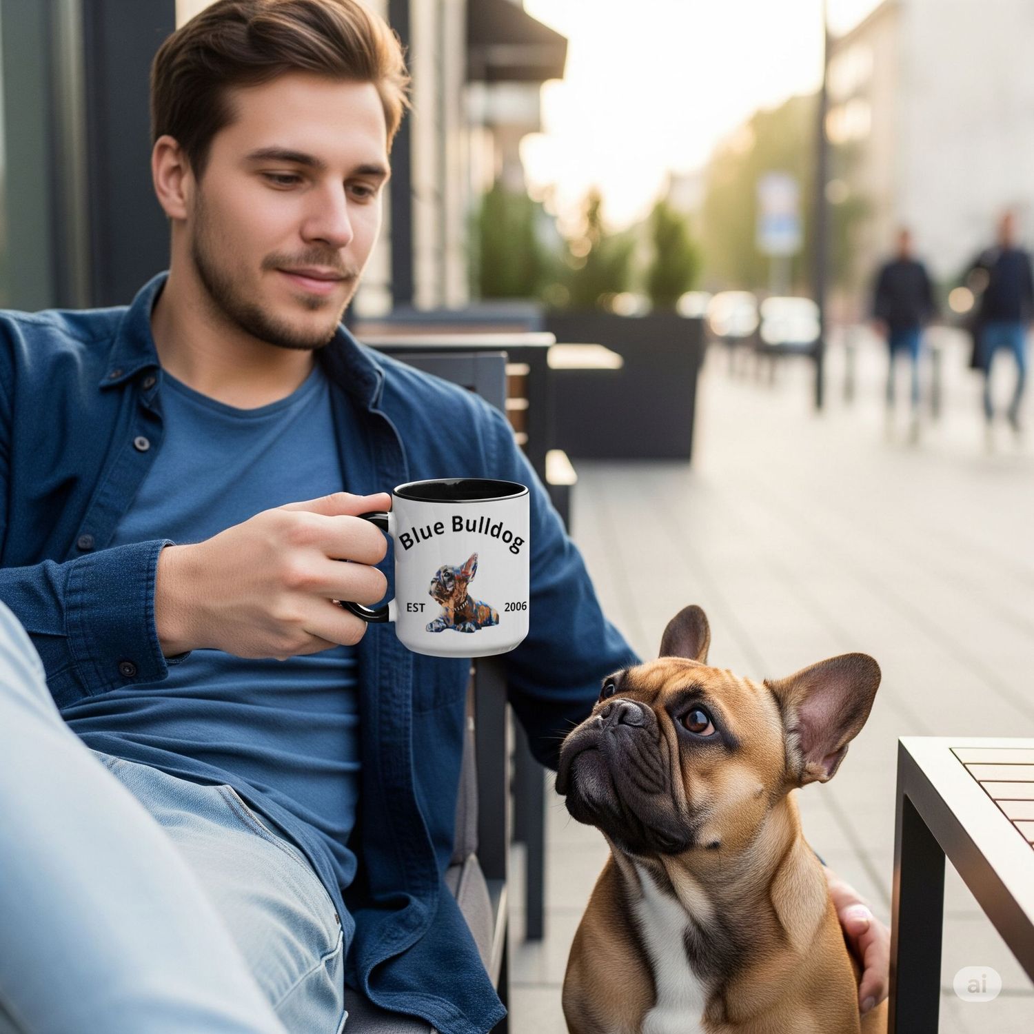 Blue Bulldog – Frenchie Love
