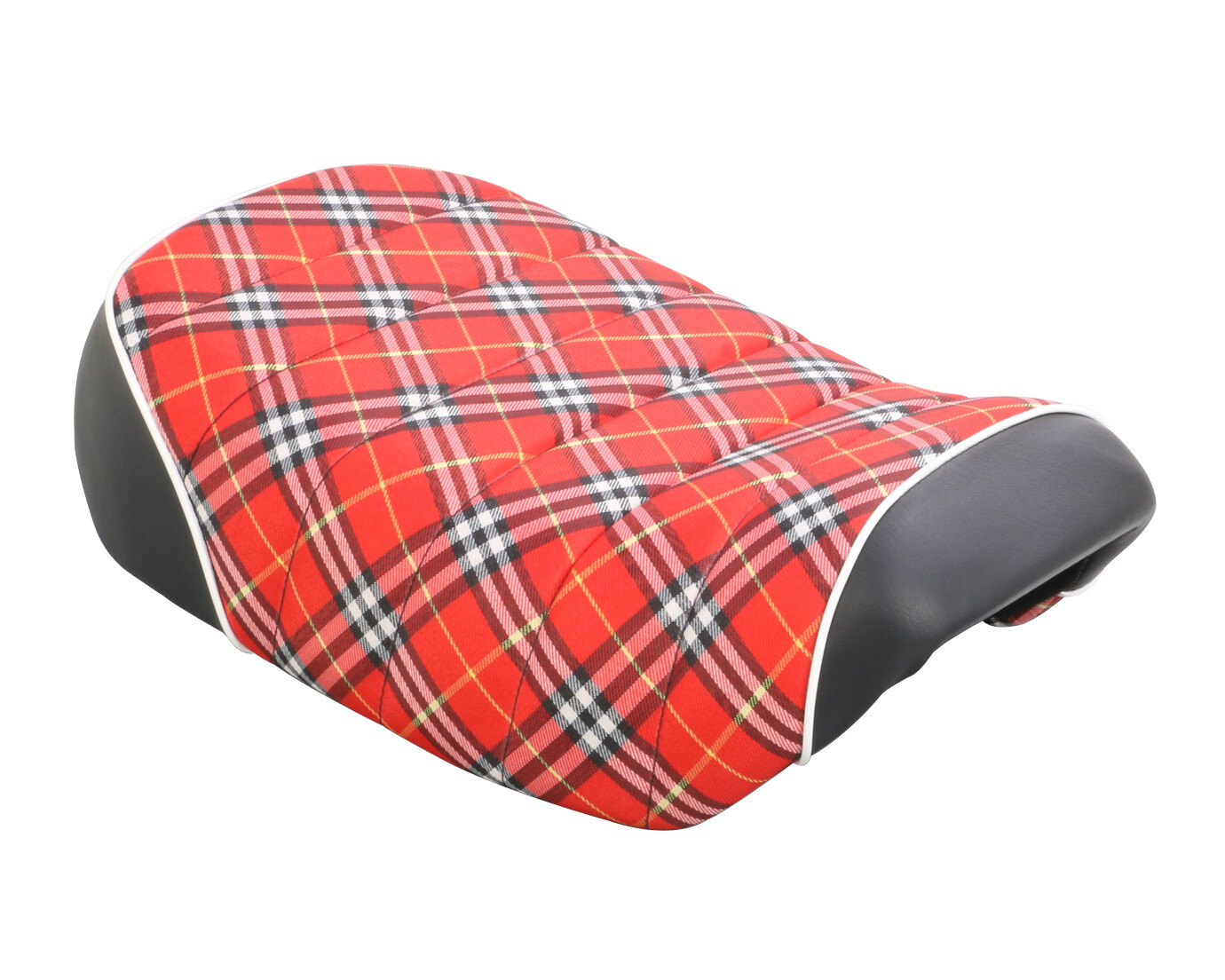 Selle Tuck n'roll Kitaco, Choix du coloris: tartan, passepoil blanc