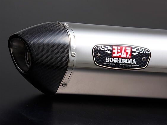 Echappement Yoshimura R77S Export-Spec, Choix de la finition: SSC (acier inoxydable, embout carbone) 2.9kg