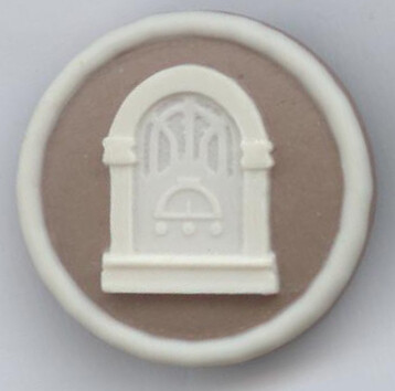 2020 (No Show) Favor Button, Jasperware