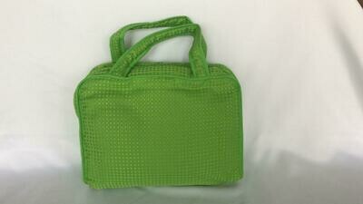 MALETIN EN TELA PIQUE COLOR VERDE LIMON