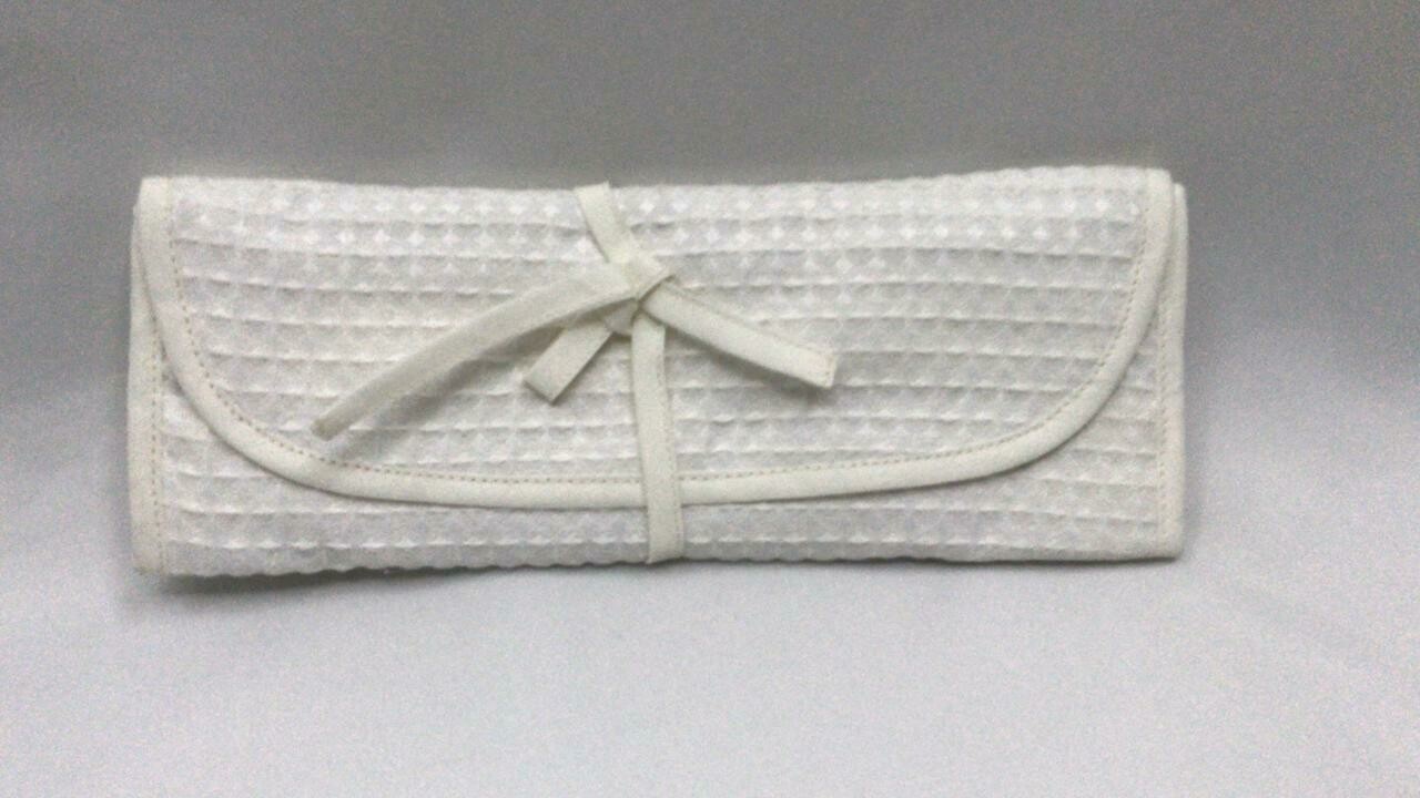 JOYERO MEDIANO EN TELA PIQUE COLOR BEIGE