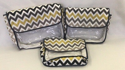 SET DE 3 PIEZAS EN TELA ESTAMPADA