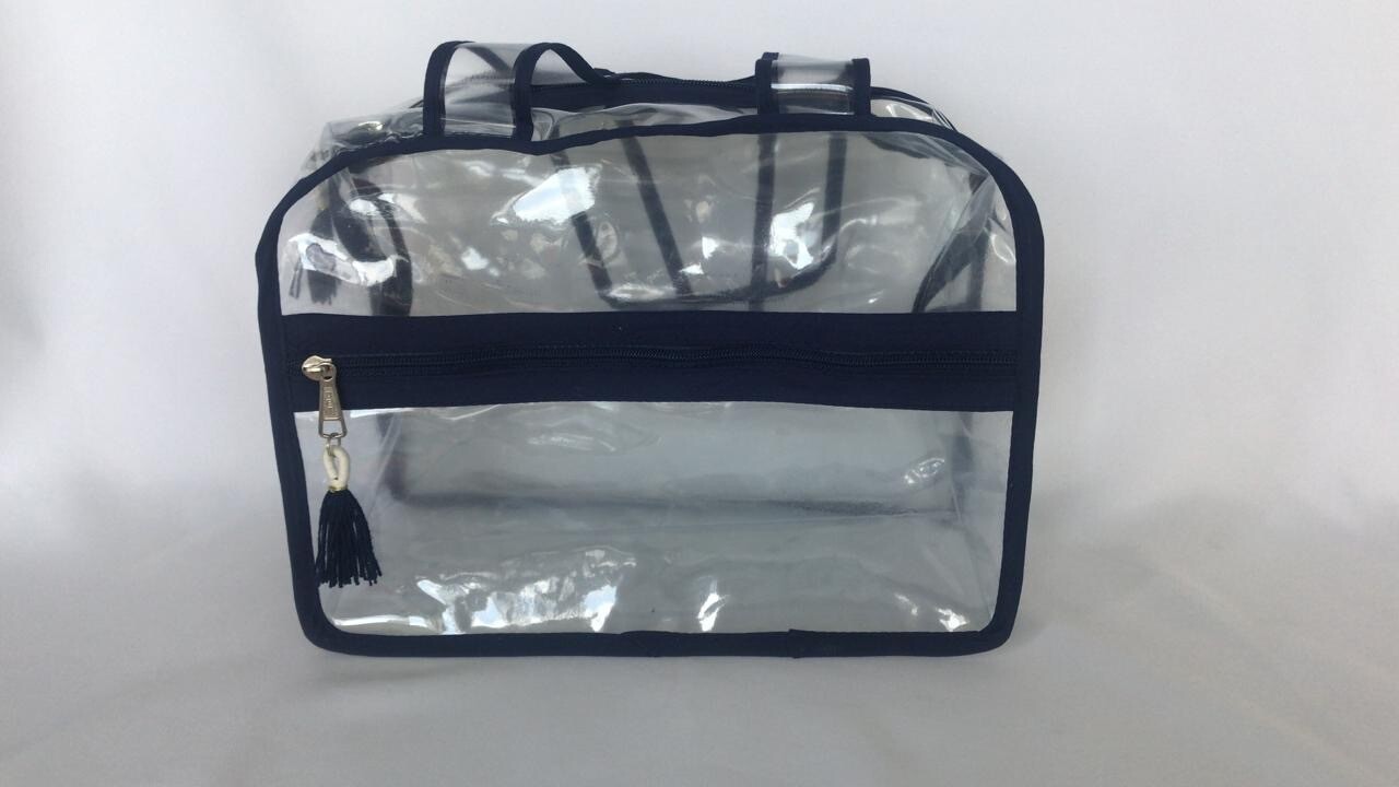 MALETIN PLASTICO CON RIBETE NAVY