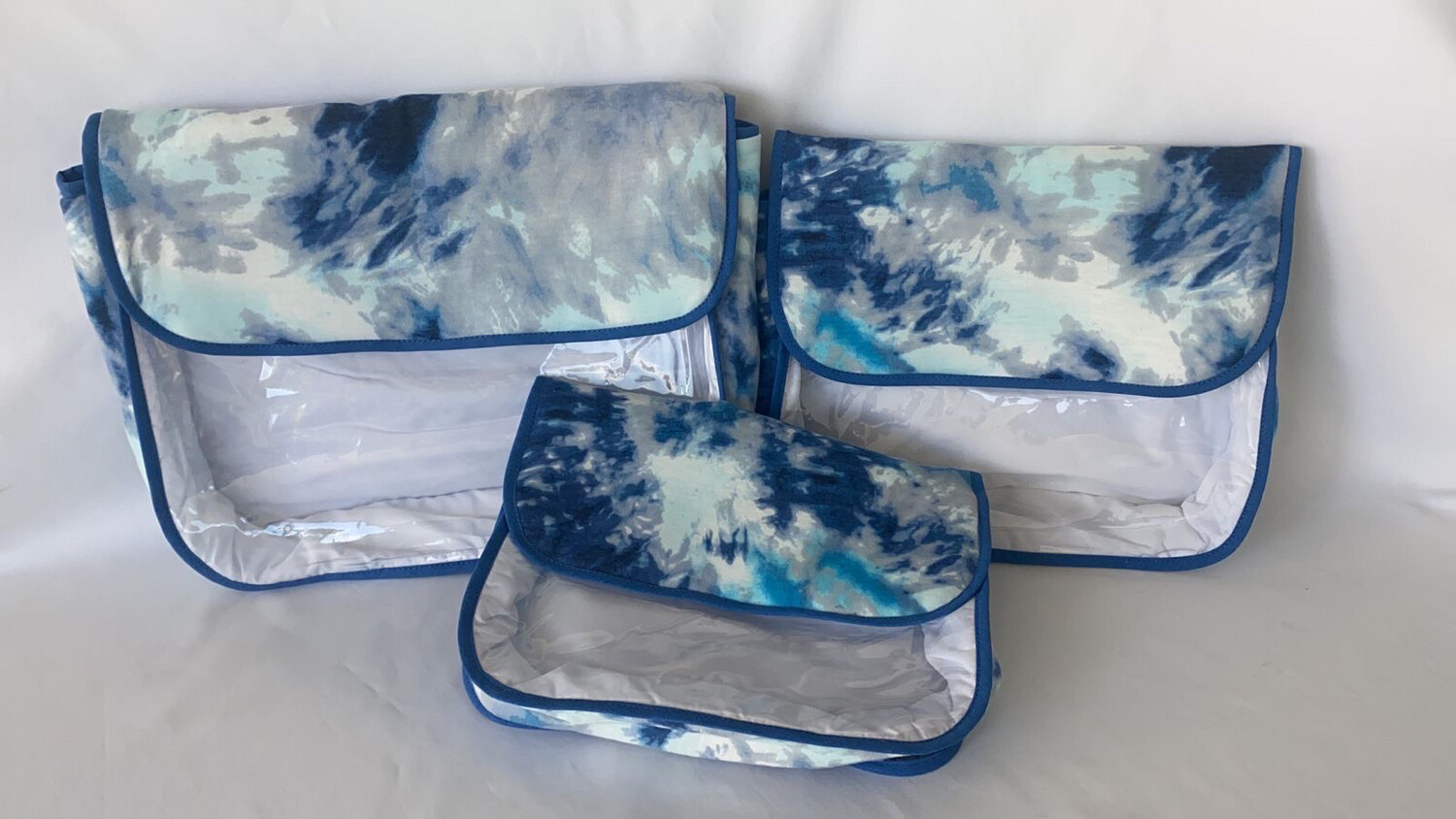 SET DE 3 EN TELA ESTAMPADA