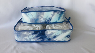 SET DE 2 PIEZAS EN TELA ESTAMPADA