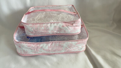 SET DE 2 PIEZAS EN TELA ESTAMPADA