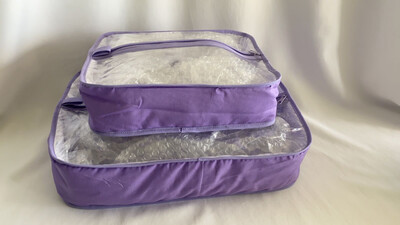SET DE 2 PIEZAS EN TELA ESTAMPADA
