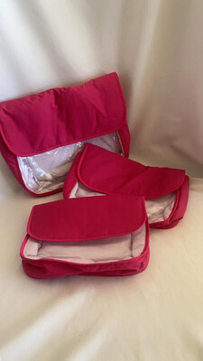 SET DE 3 PIEZAS EN TELA ESTAMPADA