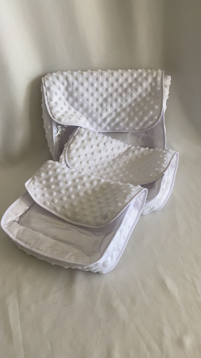 SET DE 3 PIEZAS EN TELA ESTAMPADA