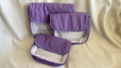 SET DE 3 PIEZAS EN TELA ESTAMPADA