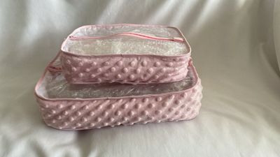 SET DE 2 PIEZAS EN TELA ESTAMPADA
