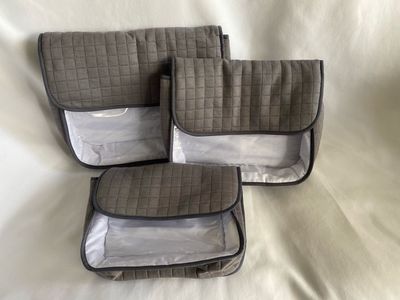 SET DE 3 PIEZAS EN TELA ESTAMPADA