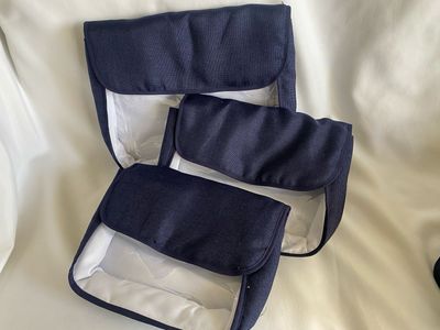 SET DE 3 PIEZAS EN TELA ESTAMPADA