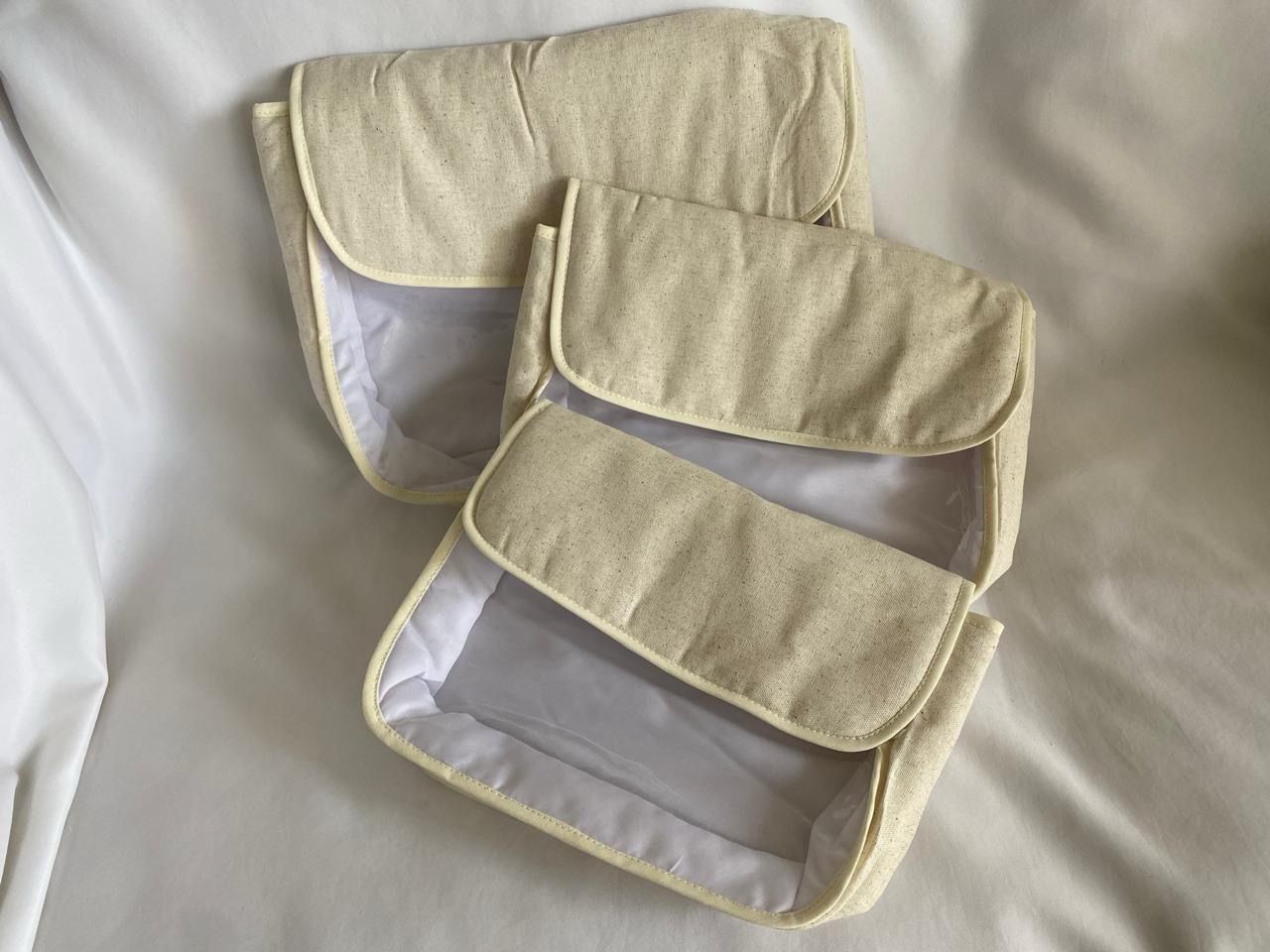 SET DE 3 PIEZAS EN TELA ESTAMPADA