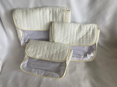 SET DE 3 PIEZAS EN TELA ESTAMPADA