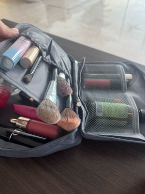 Organizador De Maquillaje (disponible En Rosado Y Gris)