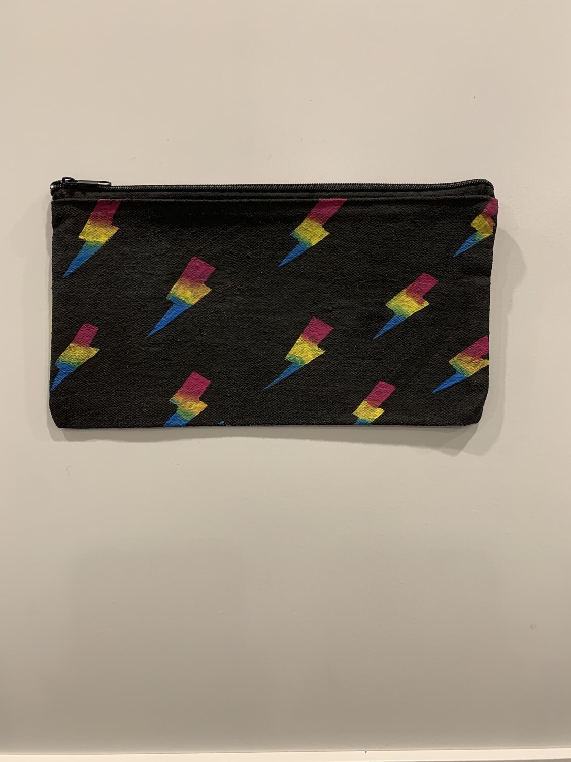Rainbow Lighting Bolt Cosmetic Bag
