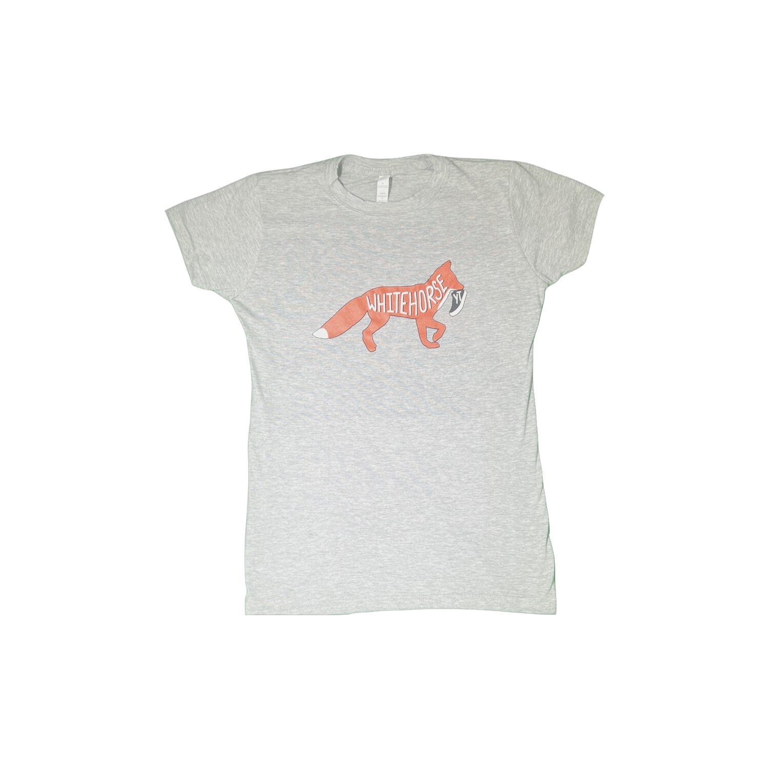 Women&#39;s Fitted Fox&amp;Shoe T-Shirt - Grey