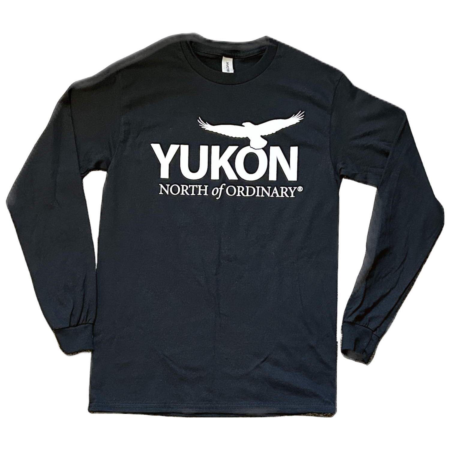 Unisex Crew Neck Long Sleeve T-Shirt - Black