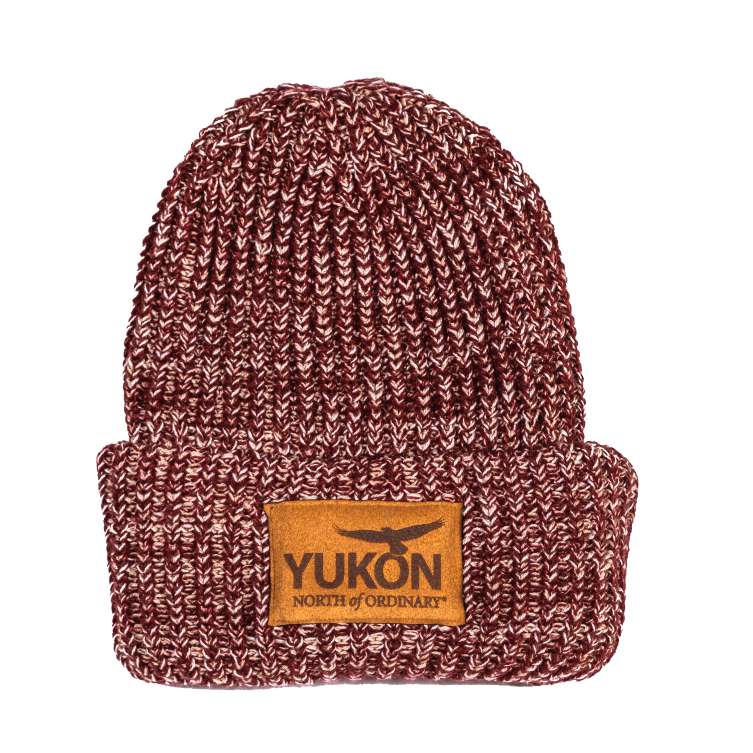 Knitted Chunky YNO Toque - Red&amp;White