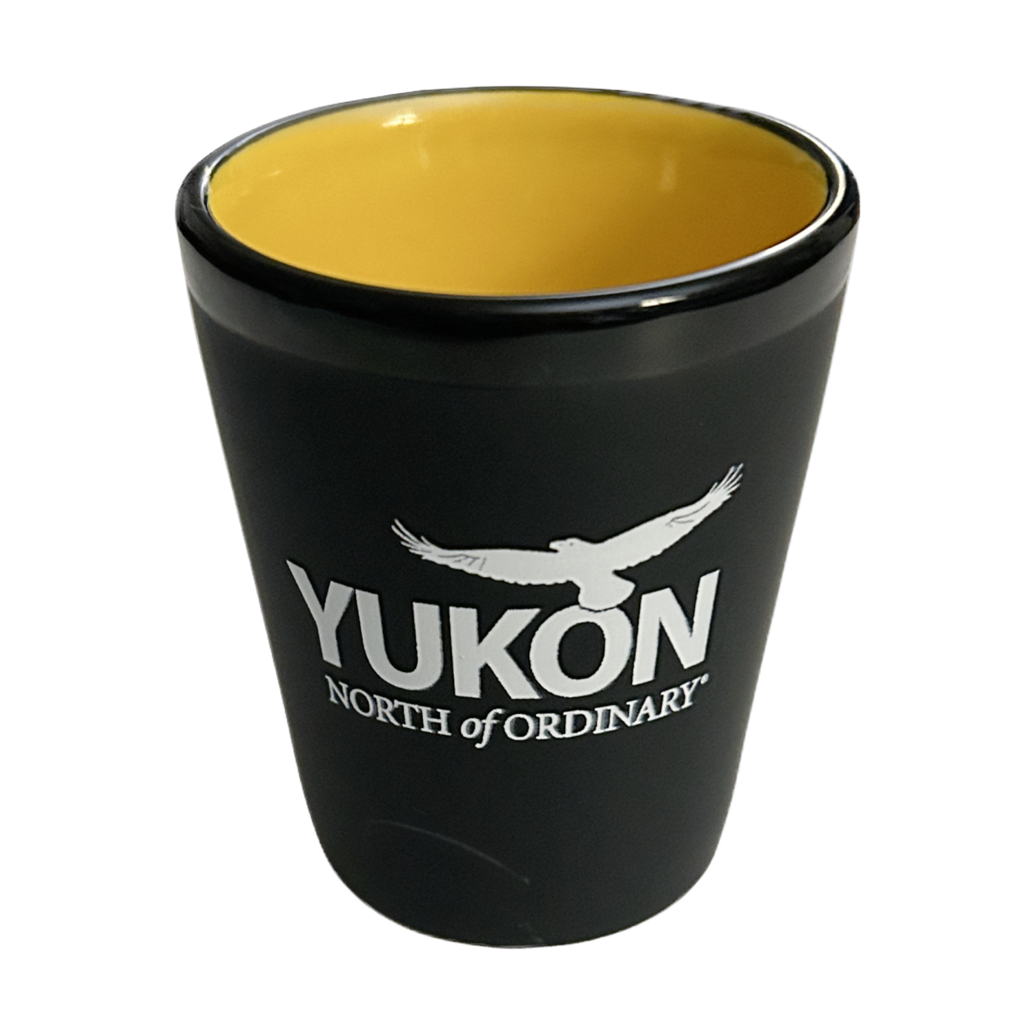 Black YNO Shot Glass - Yellow