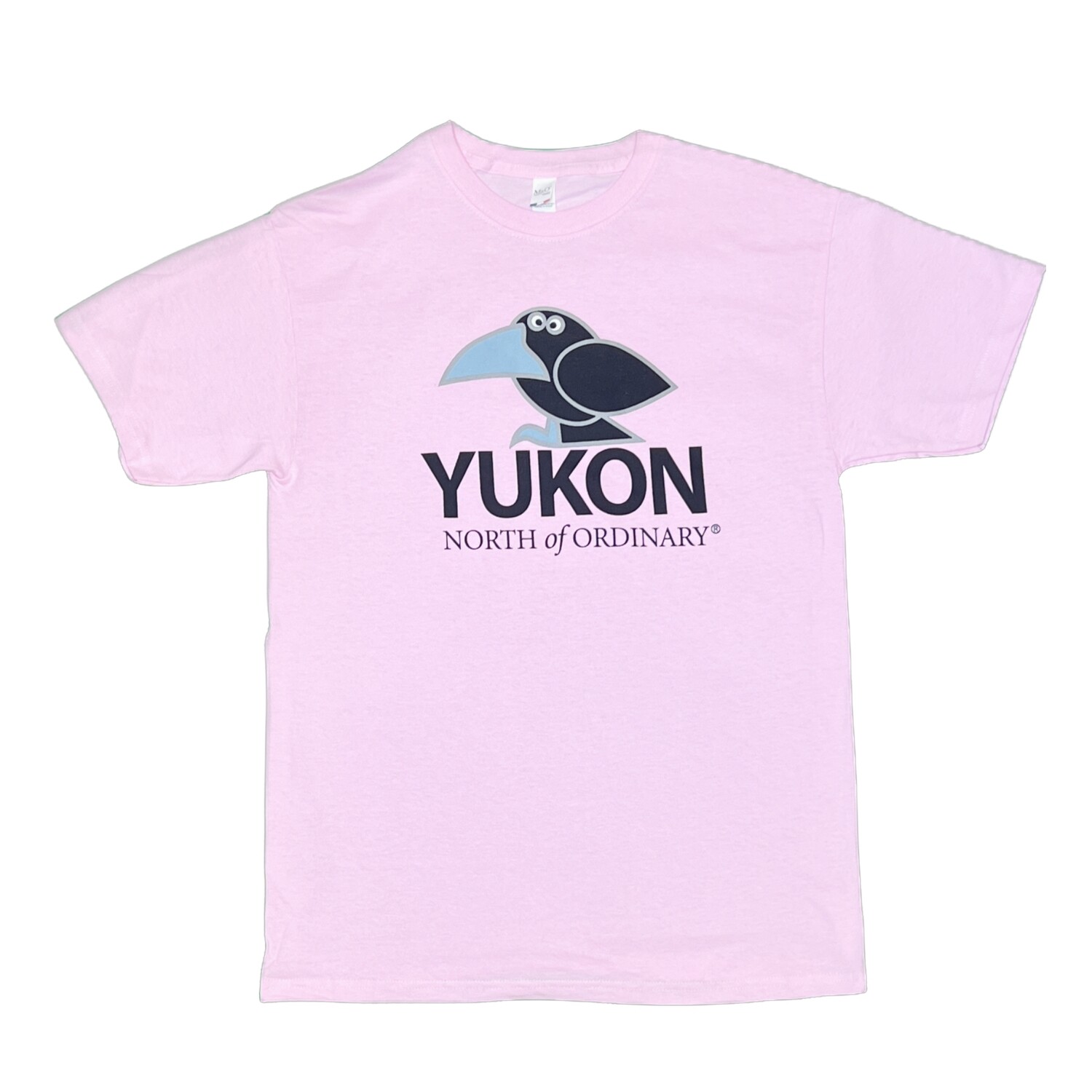 Unisex Cartoon Raven T-Shirt - Pink Soft