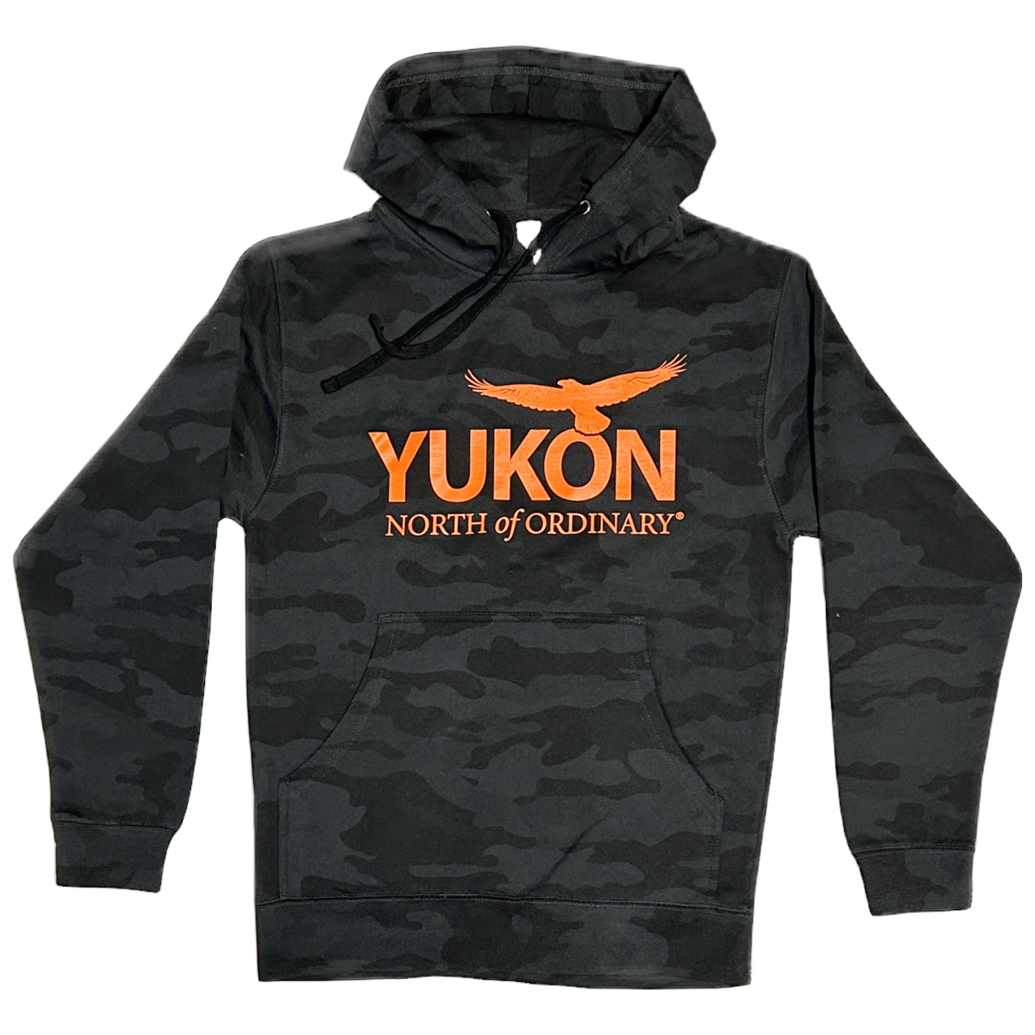 Unisex YNO Hoodie - Camo Logo Orange