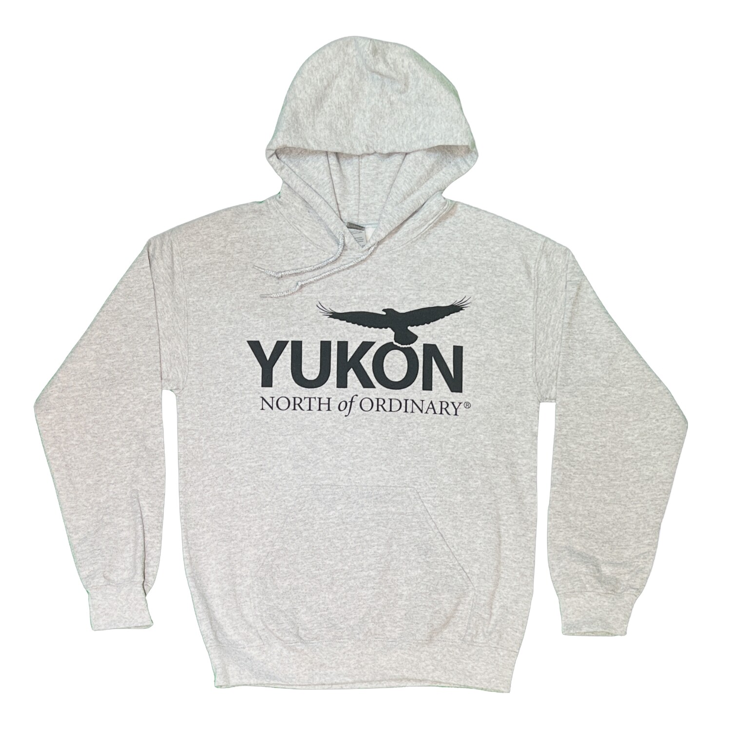 Unisex YNO Hoodie - Sports Grey Logo Black